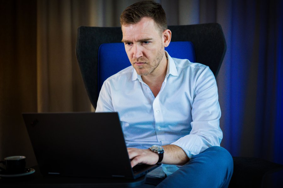 MichaelMüller bei der Arbeit